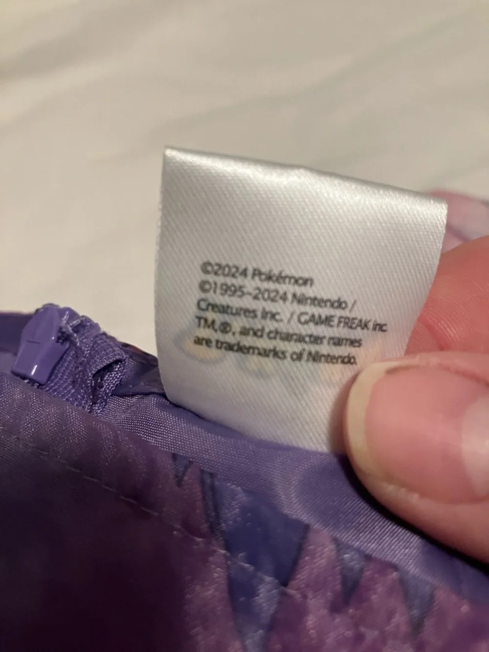 Pokemon Girls Purple and Pink Gengar Print Chiffon Dress - Picture 4 of 4